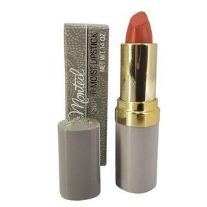 Vintage Germaine Monteil Super Moist Lipstick Spiced Peach NOS 1980s Gray Tube